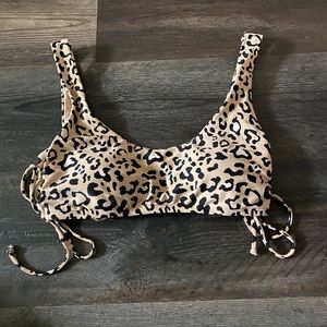 Hollister Cheetah Print Swim Top